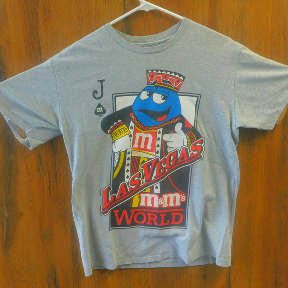 M & M's World Las Vegas Gambler Poker  Shirt - Picture 1 of 4